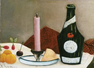 ピンクのキャンドル 作： Henri Rousseau